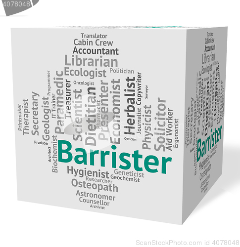 Image of Barrister Job Indicates Advocates Counselors And Counselor