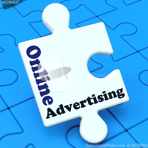 Image of Online Advertising Shows Website Promotions Adverts