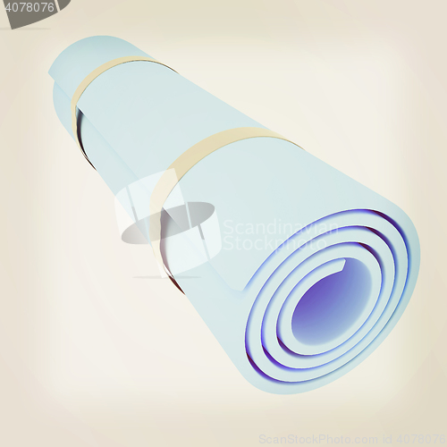 Image of karemat. 3D illustration. 3D illustration. Vintage style.