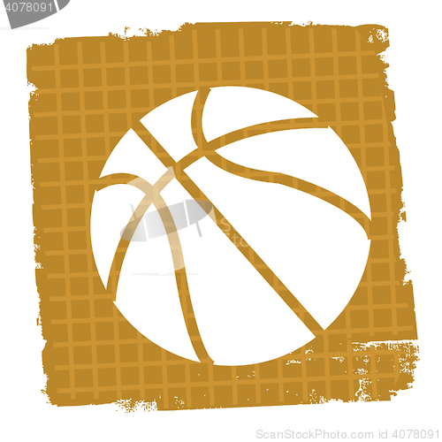 Image of Basketball Icon Shows Competition Game And Team