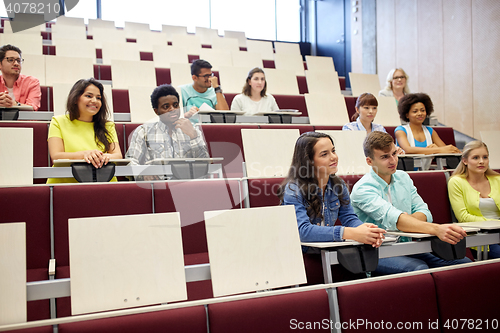 Image of group of international students at lecture