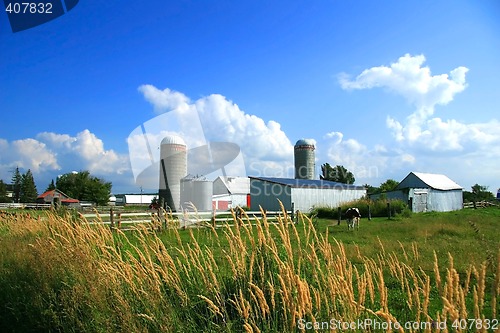 Image of Working farm in rural Quebec