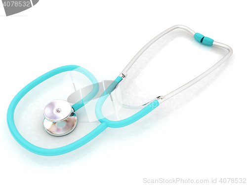 Image of stethoscope. 3d illustration