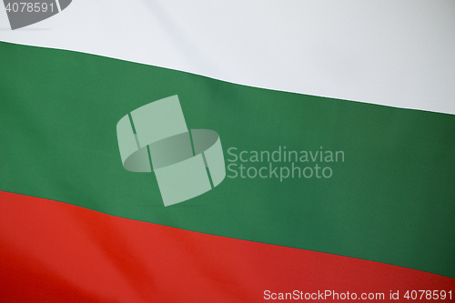 Image of Closeup of Bulgaria flag