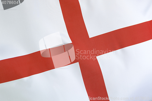 Image of Closeup textile flag of England