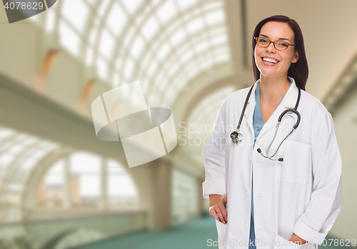 Image of Female Doctor or Nurse Inside Hospital