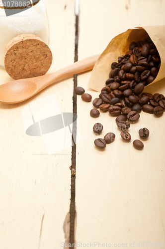 Image of espresso coffee and beans