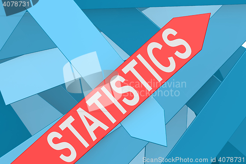 Image of Statistics arrow pointing upward