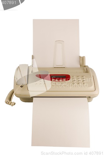 Image of technology isolated fax