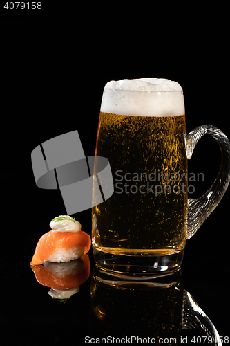 Image of Japanese Sushi On A Table