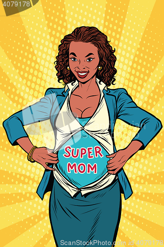 Image of Super mom African businesswoman