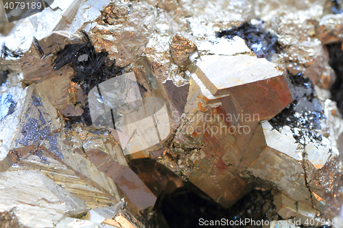 Image of pyrite mineral background