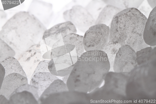 Image of white sugar crystal texture