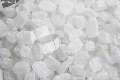 Image of white sugar crystal texture