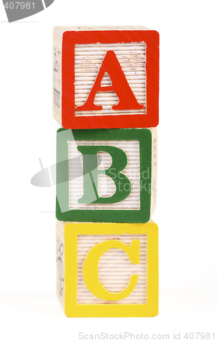 Image of Alphabet blocks isolated