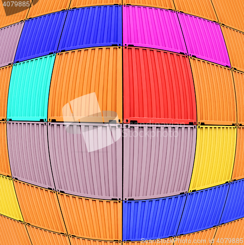 Image of multi-colored containers