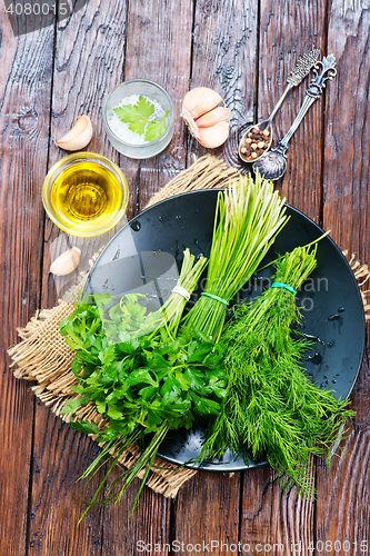 Image of greens and aroma spice