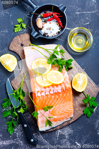 Image of raw salmon