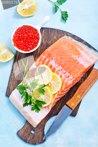 Image of raw salmon