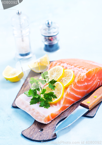 Image of raw salmon