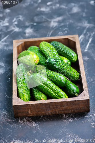 Image of fresh cucumbers