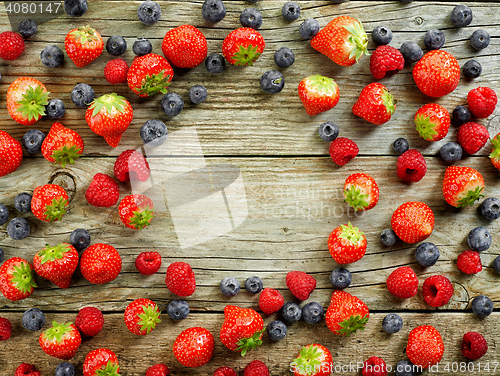 Image of various fresh berries