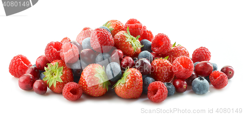 Image of heap of various fresh berries