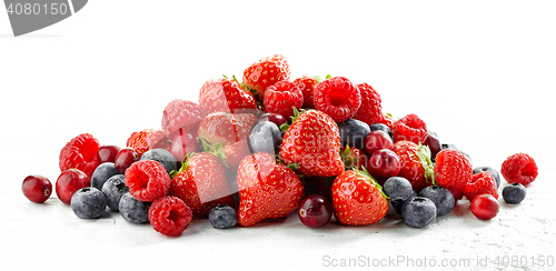 Image of heap of various fresh berries