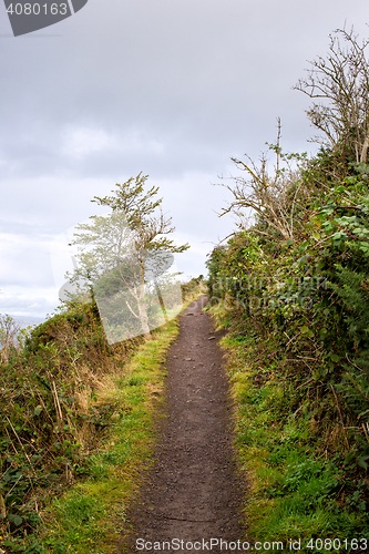 Image of road uphill, Holyrood park, Edinburgh