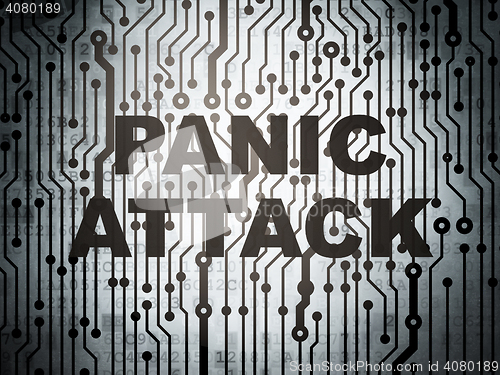 Image of Healthcare concept: circuit board with Panic Attack