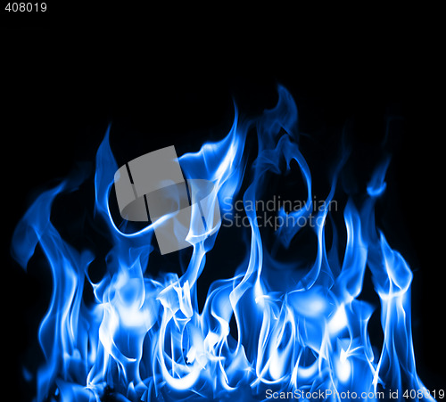 Image of Blue flames
