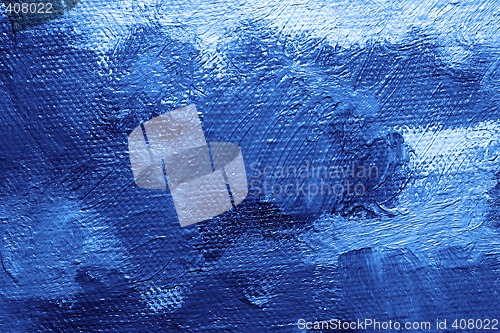 Image of Blue oil painting background