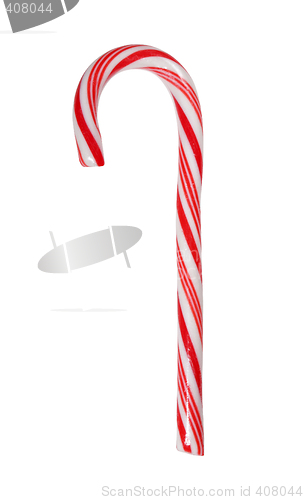 Image of Big candy cane isolated with path