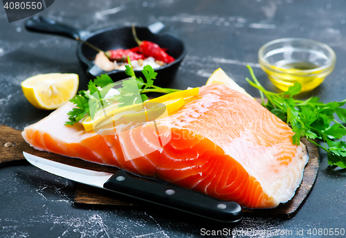 Image of raw salmon