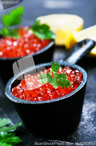 Image of salmon caviar