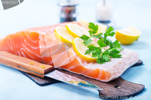 Image of raw salmon