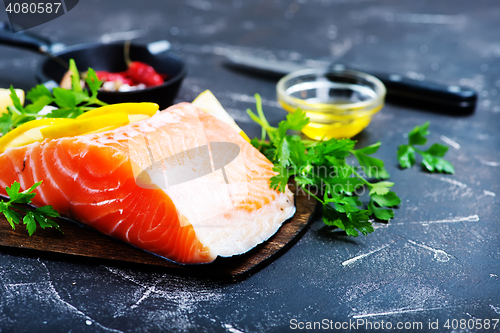 Image of raw salmon