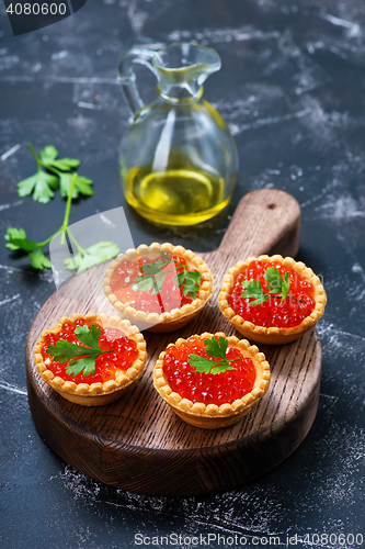 Image of tartalets with seafood