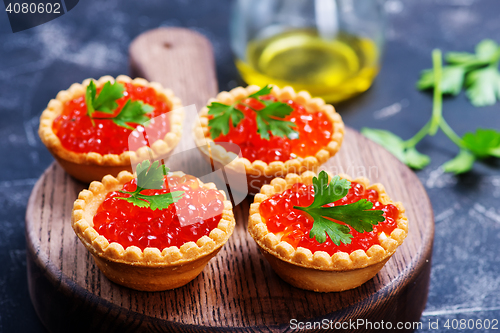 Image of tartalets with seafood