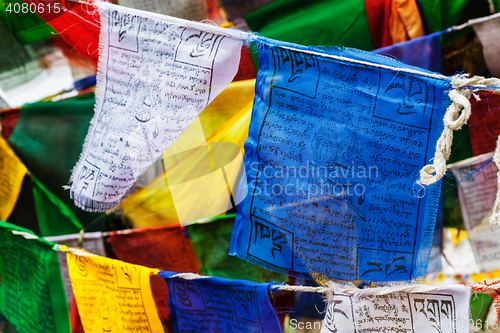 Image of Tibetan Buddhism prayer flags lungta
