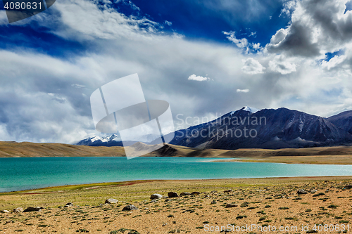 Image of Himalayan lake Kyagar Tso, Ladakh, India