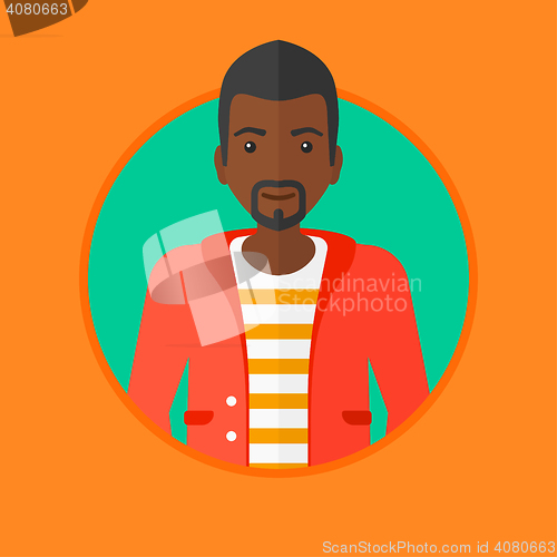 Image of Confident young businessman vector illustration.