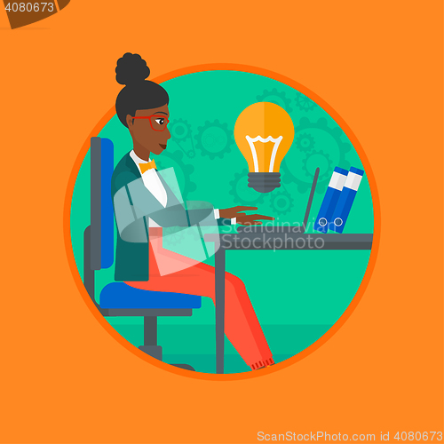 Image of Successful business idea vector illustration.