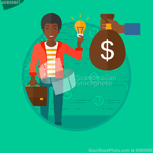 Image of Successful business idea vector illustration.