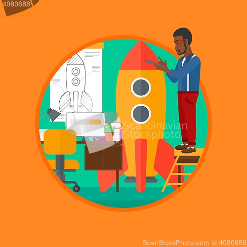 Image of Business start up vector illustration.