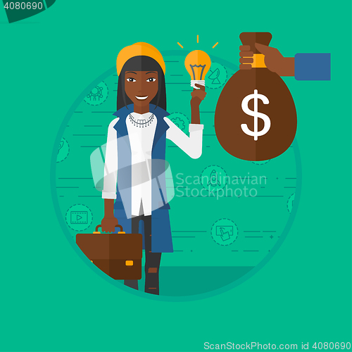 Image of Successful business idea vector illustration.