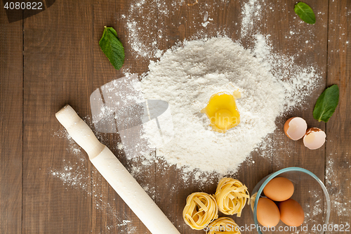 Image of verhead view of cooking dough.