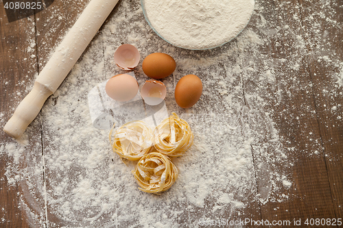 Image of Cooking some tasty food, overhead.