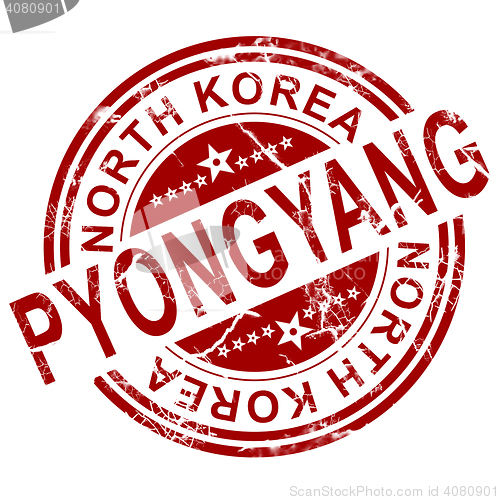 Image of Red Pyongyang stamp 