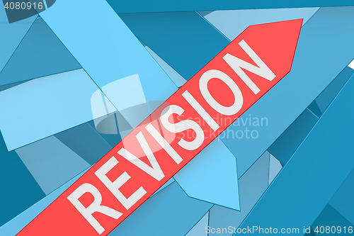 Image of Revision arrow pointing upward